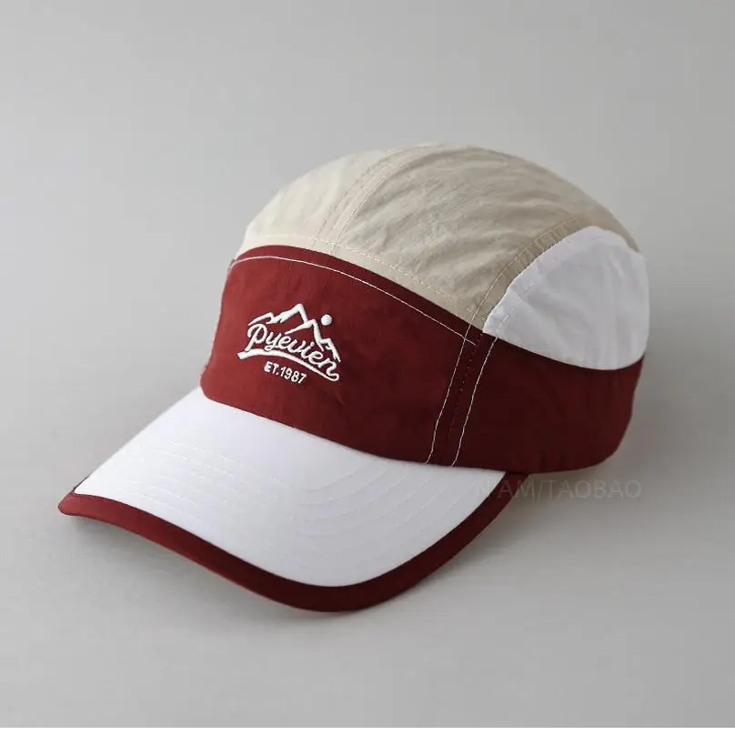 Men Maroon White Crown Cap with Logo - Image 13