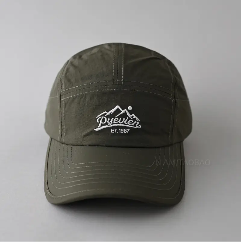 Men Maroon White Crown Cap with Logo — feature 15