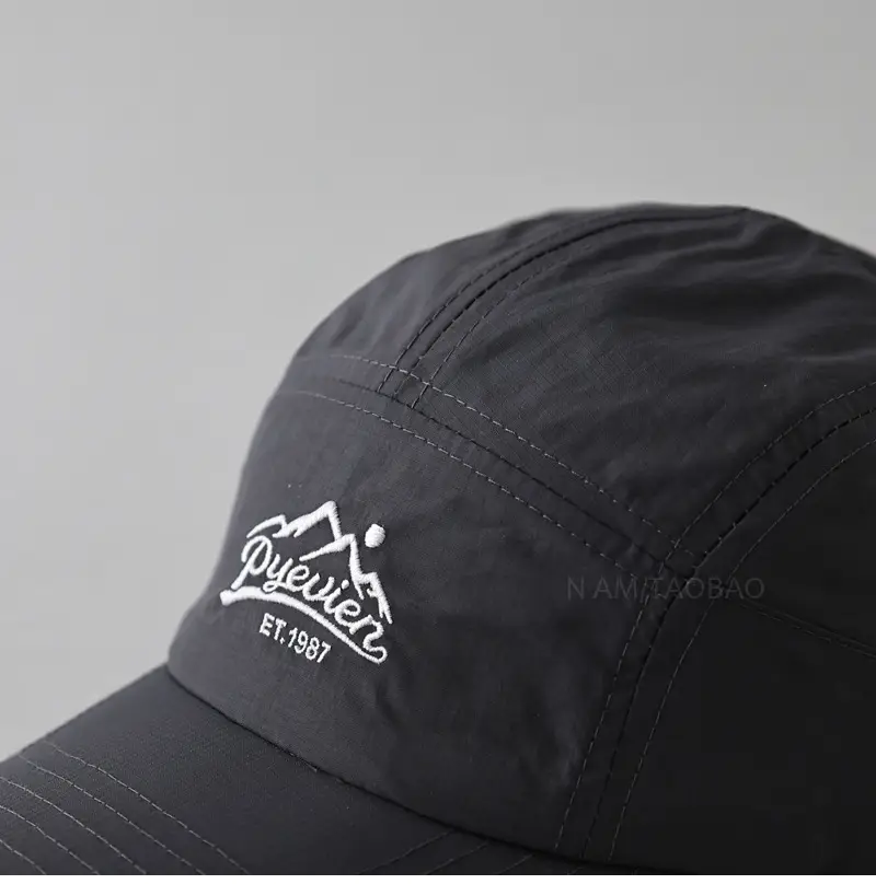 Men Maroon White Crown Cap with Logo — feature 2