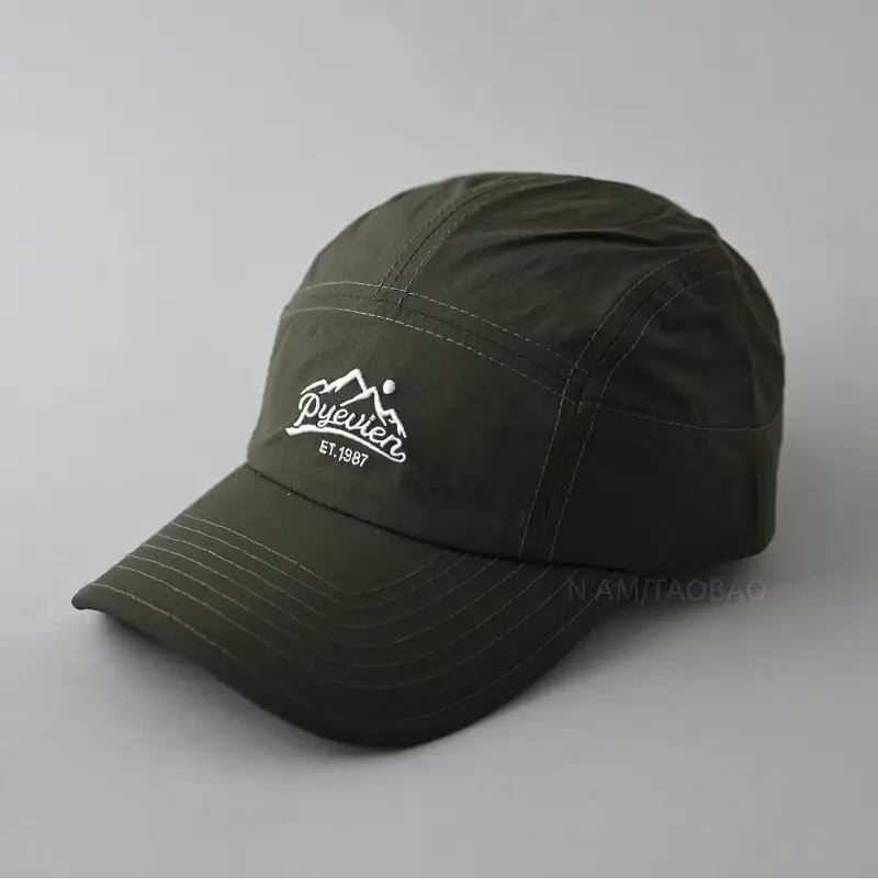 Men Maroon White Crown Cap with Logo - Image 4