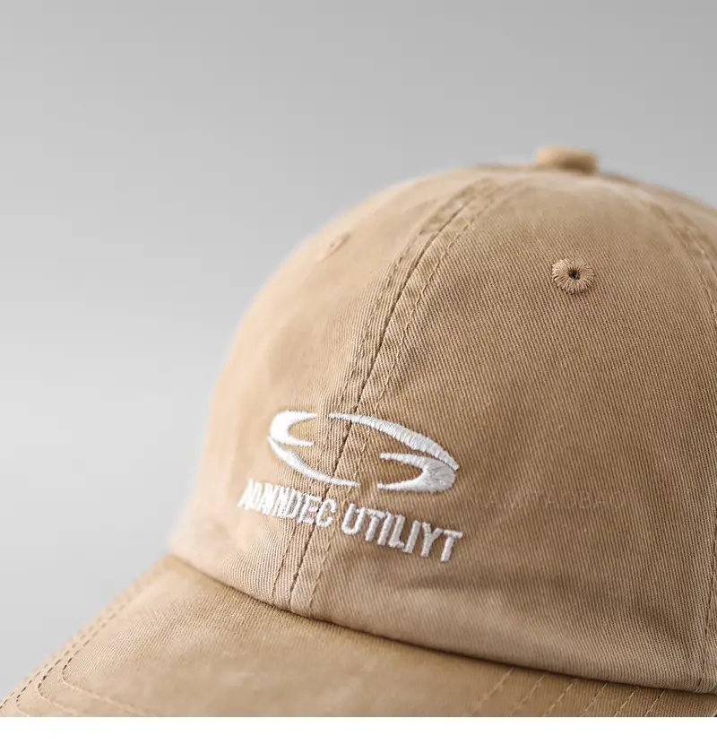 Gray Embroidered Baseball Cap for Men Women — feature 11