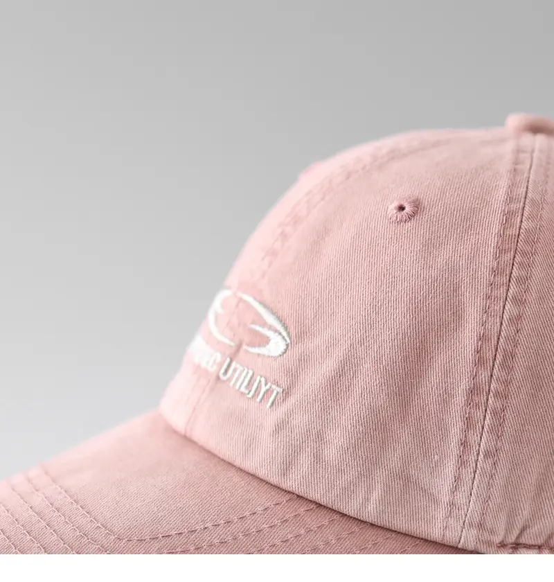 Gray Embroidered Baseball Cap for Men Women — feature 8