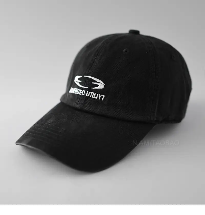 Gray Embroidered Baseball Cap for Men Women - Image 2