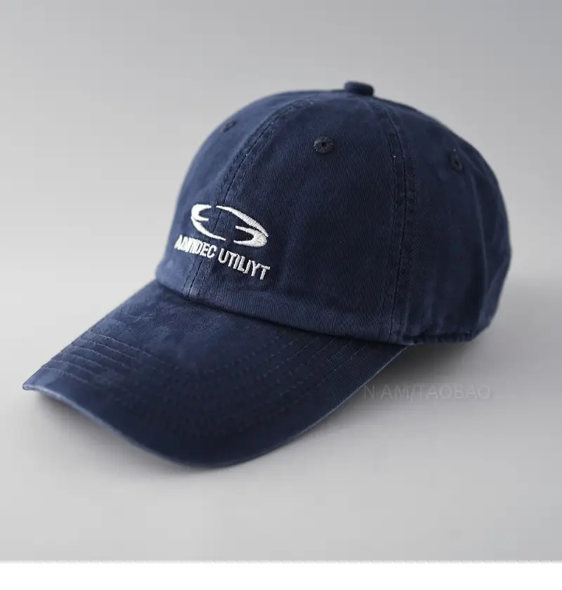 Gray Embroidered Baseball Cap for Men Women - Image 3