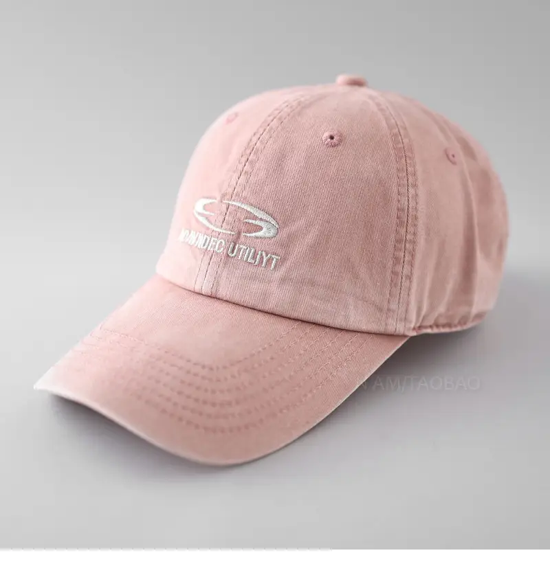 Gray Embroidered Baseball Cap for Men Women - Image 7