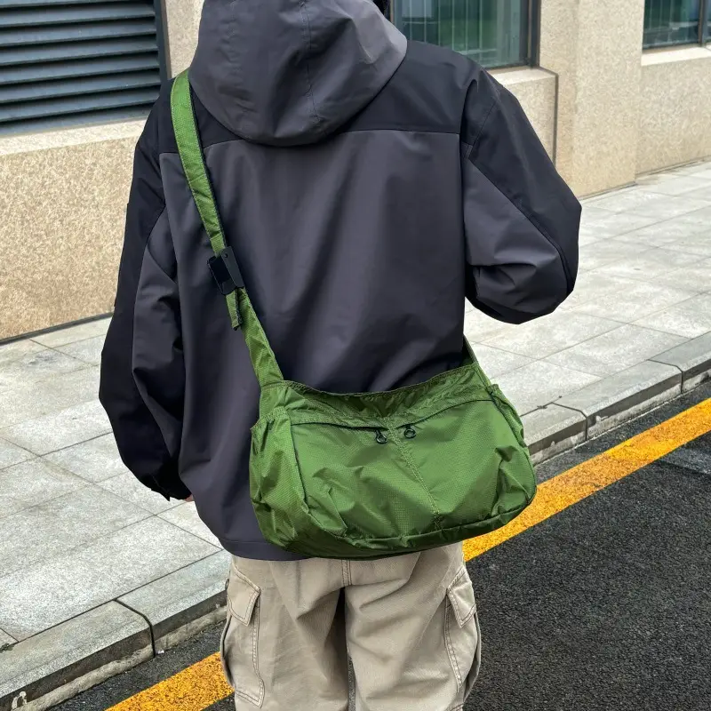 Waterproof Nylon Crossbody Bag for Men Women Large Capacity - Image 5