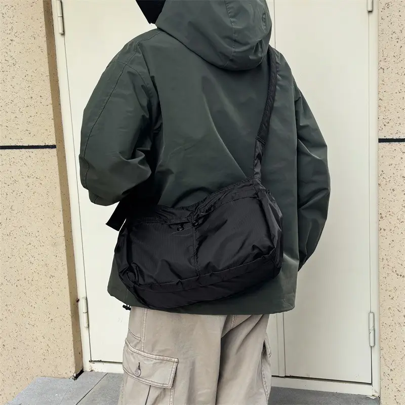 Waterproof Nylon Crossbody Bag for Men Women Large Capacity - Image 6