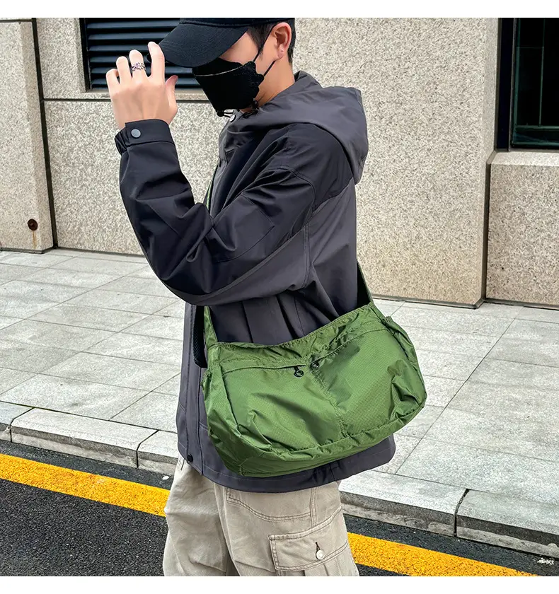 Waterproof Nylon Crossbody Bag for Men Women Large Capacity — feature 28