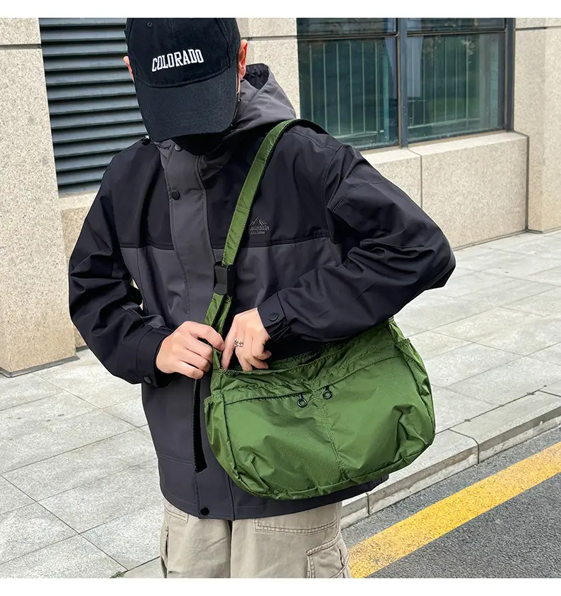 Waterproof Nylon Crossbody Bag for Men Women Large Capacity — feature 32