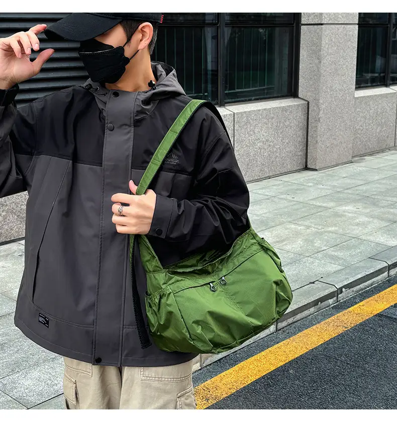 Waterproof Nylon Crossbody Bag for Men Women Large Capacity — feature 33