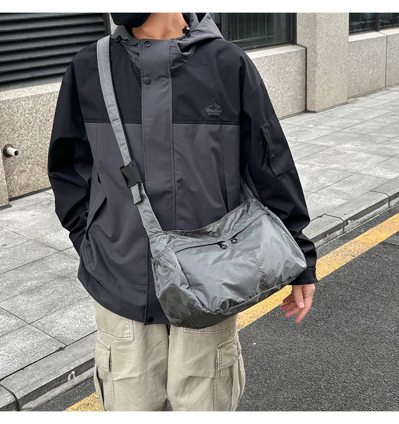 Waterproof Nylon Crossbody Bag for Men Women Large Capacity — feature 35