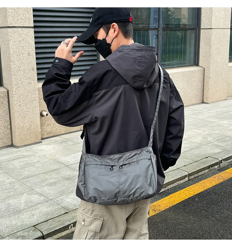 Waterproof Nylon Crossbody Bag for Men Women Large Capacity — feature 37