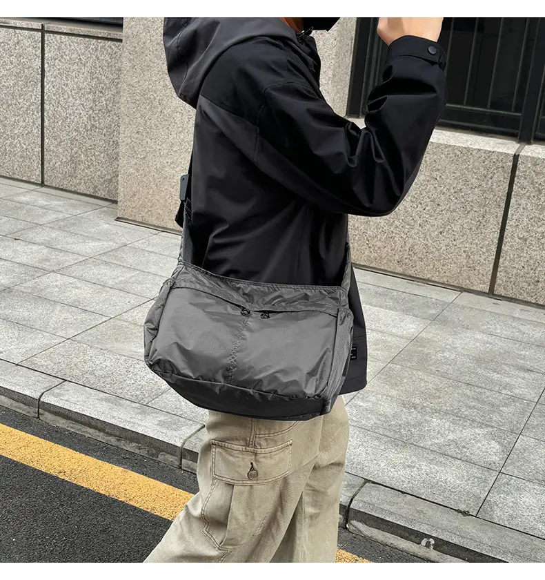 Waterproof Nylon Crossbody Bag for Men Women Large Capacity — feature 40