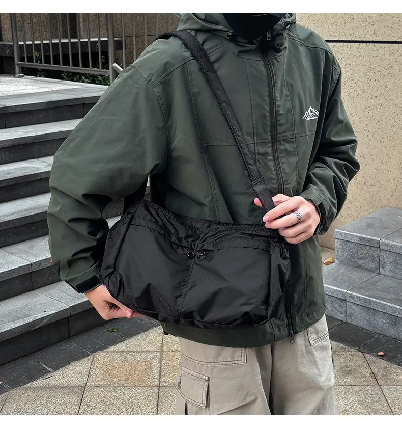 Waterproof Nylon Crossbody Bag for Men Women Large Capacity — feature 42