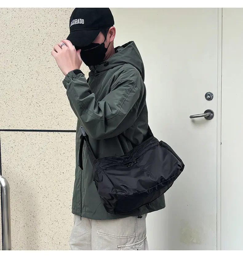Waterproof Nylon Crossbody Bag for Men Women Large Capacity — feature 45