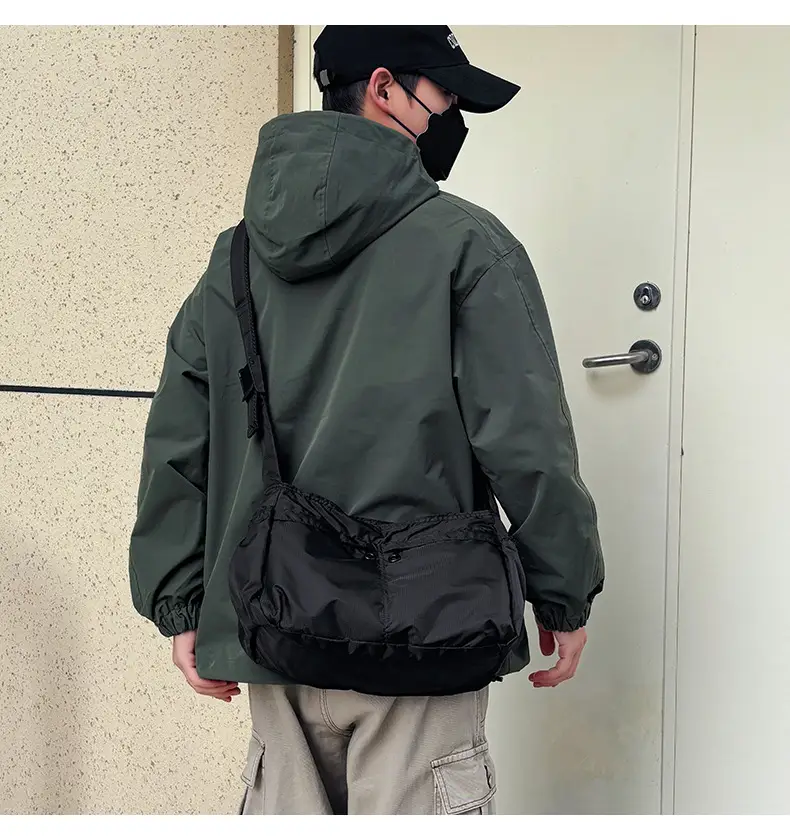 Waterproof Nylon Crossbody Bag for Men Women Large Capacity — feature 47