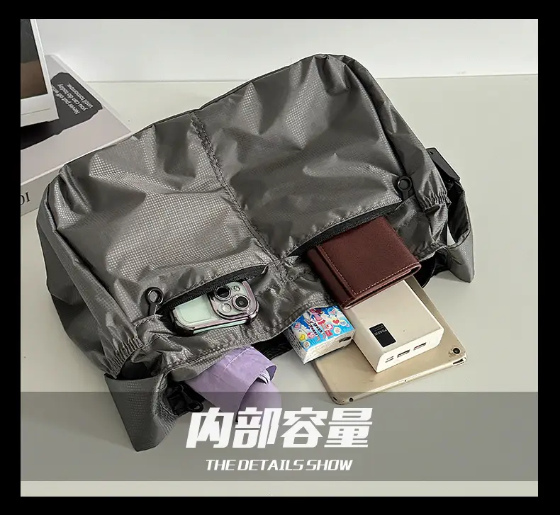 Waterproof Nylon Crossbody Bag for Men Women Large Capacity — feature 9