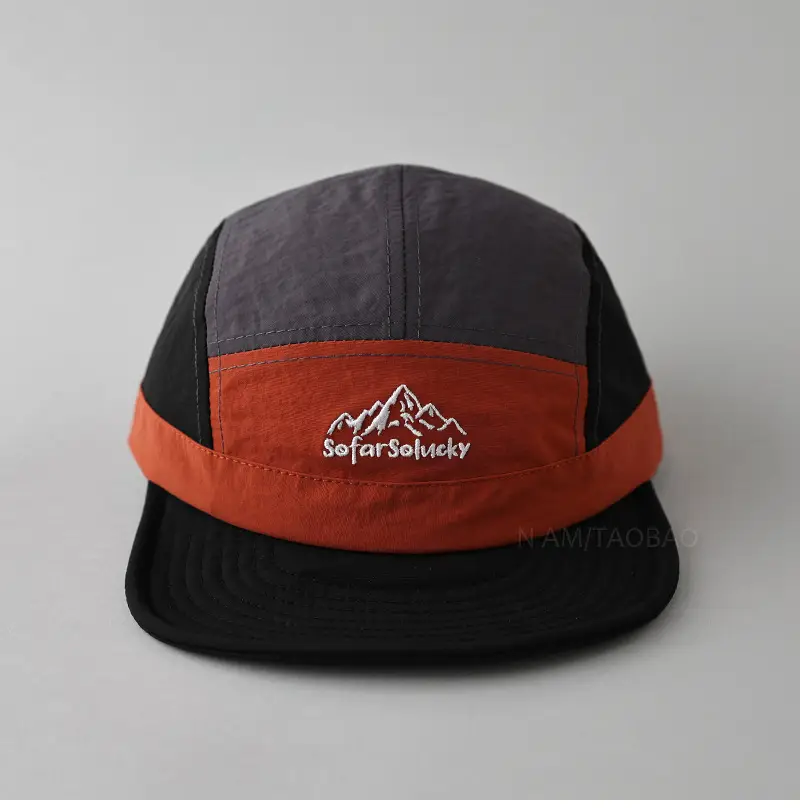 Men Black Mountain Embroidered Cap Summer — feature 9