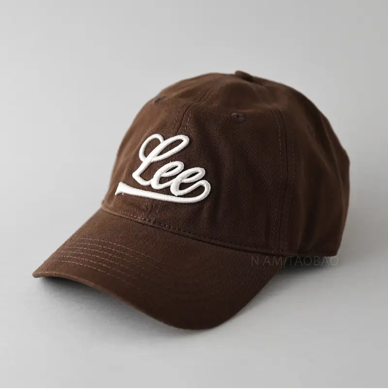 Black Korean Letter Embroidered Cap for Men Women - Image 5