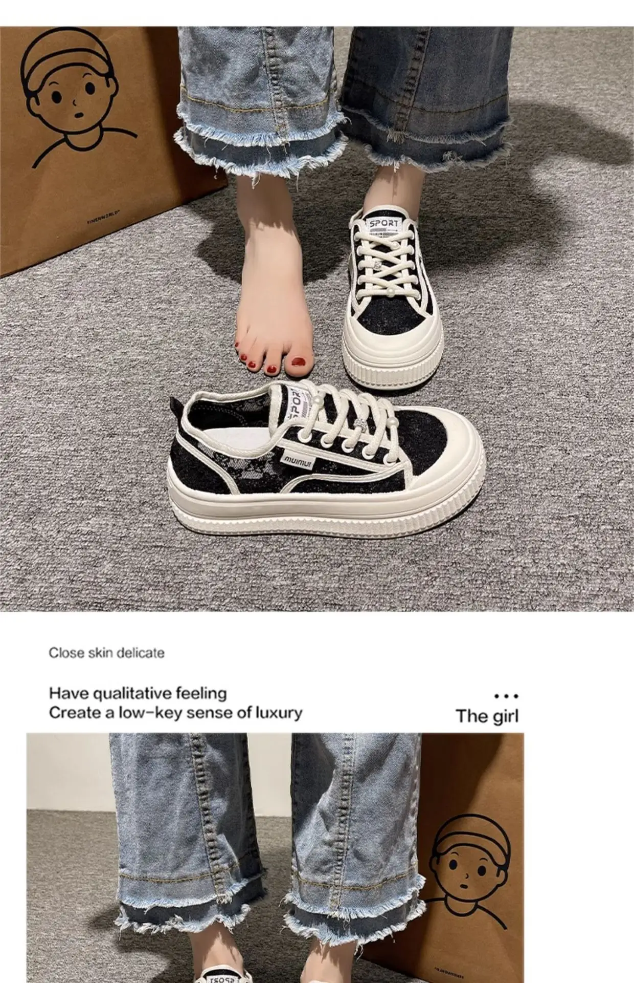 Women's Breathable White Lace Sneakers 2025 — feature 12