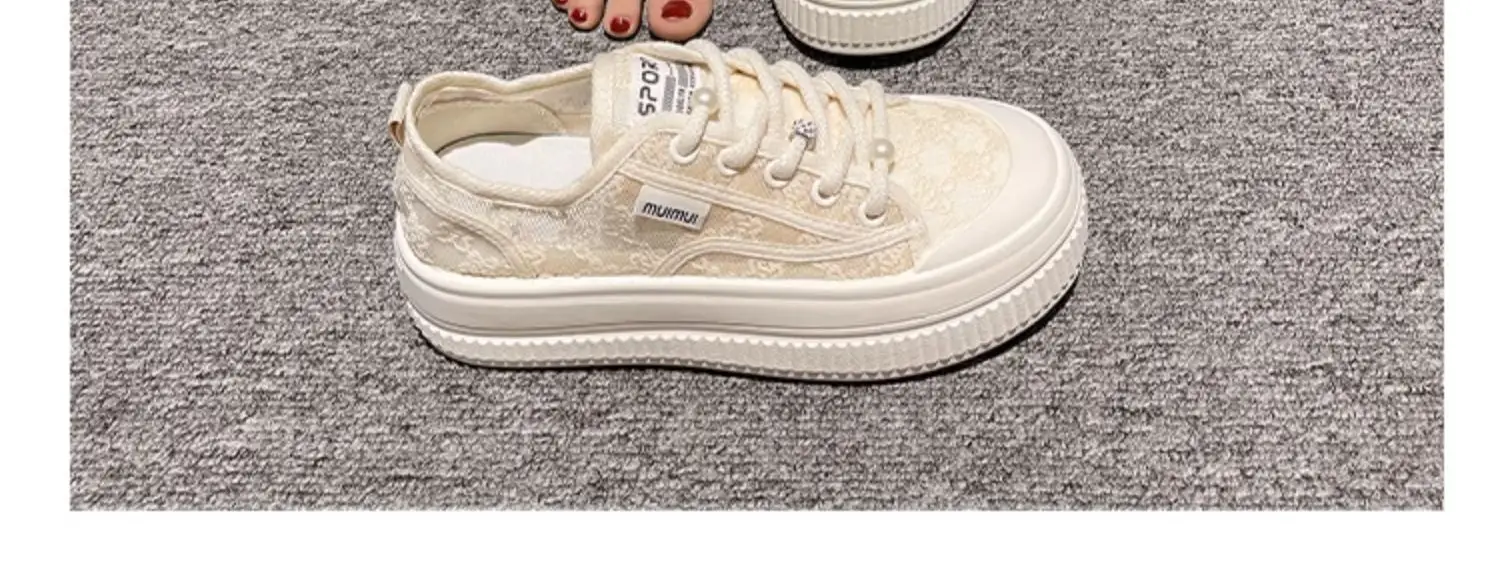 Women's Breathable White Lace Sneakers 2025 — feature 19