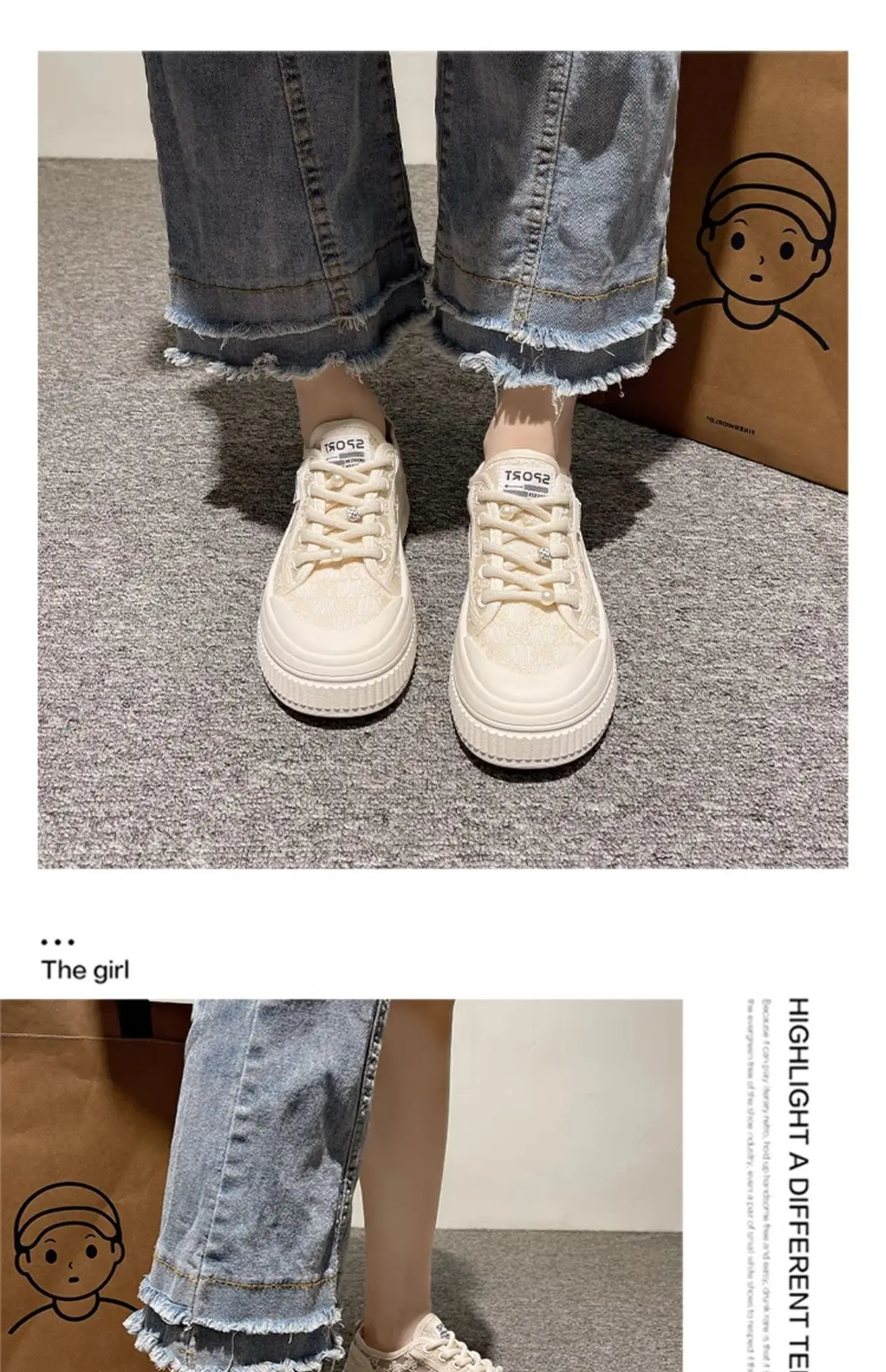 Women's Breathable White Lace Sneakers 2025 — feature 20