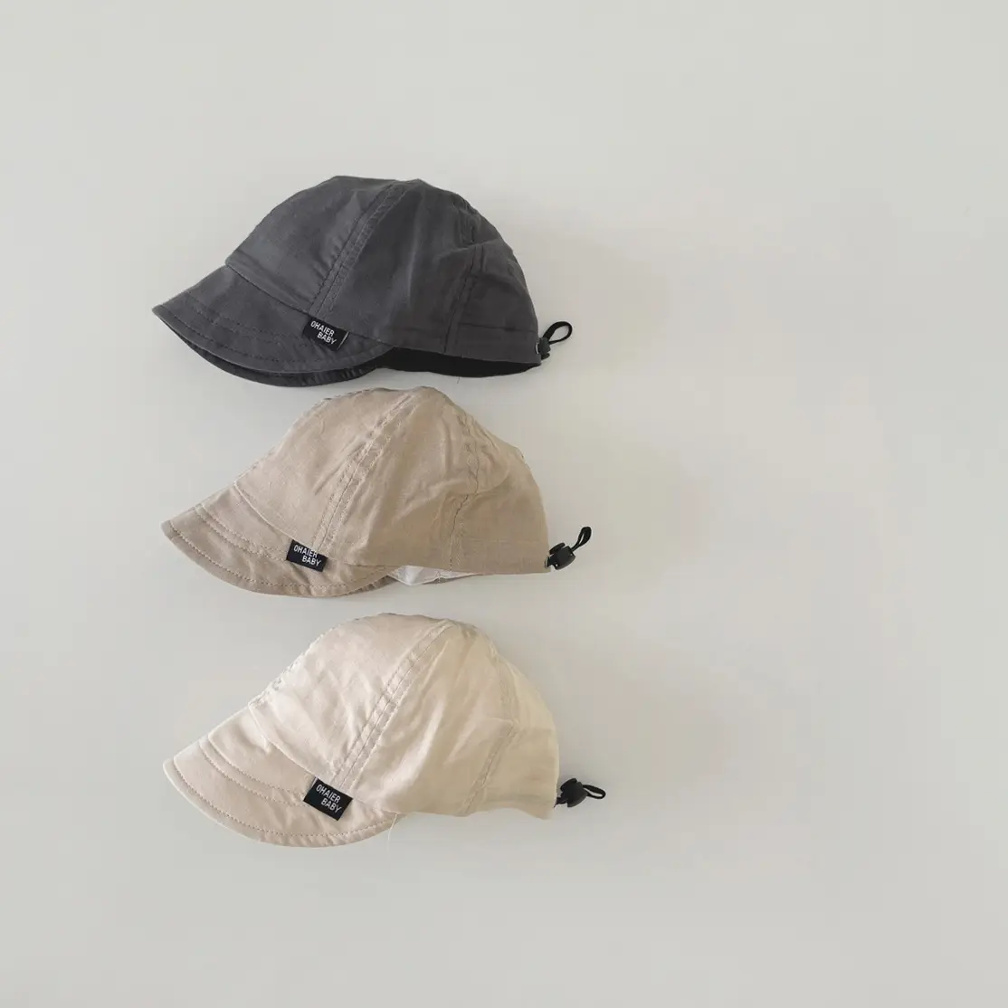 Adjustable Sun Hat for Kids Beige 2025 Spring Autumn - Image 5
