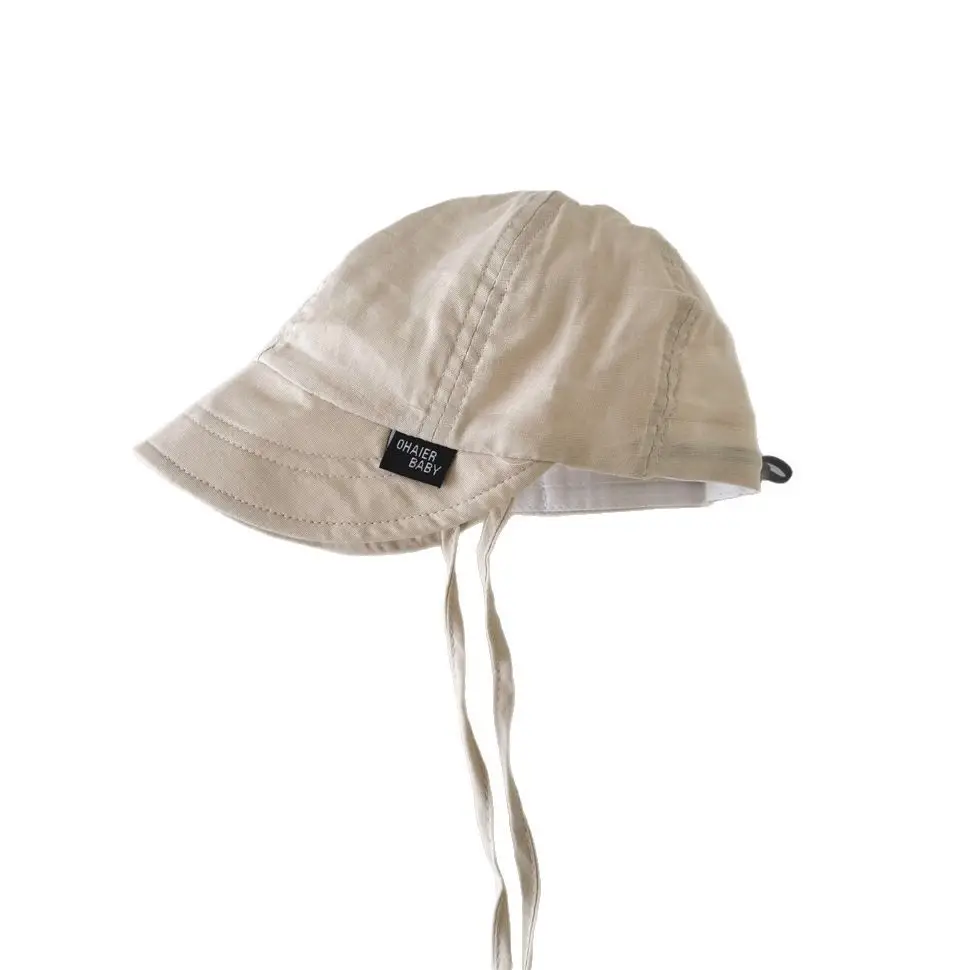 Adjustable Sun Hat for Kids Beige 2025 Spring Autumn - Image 8