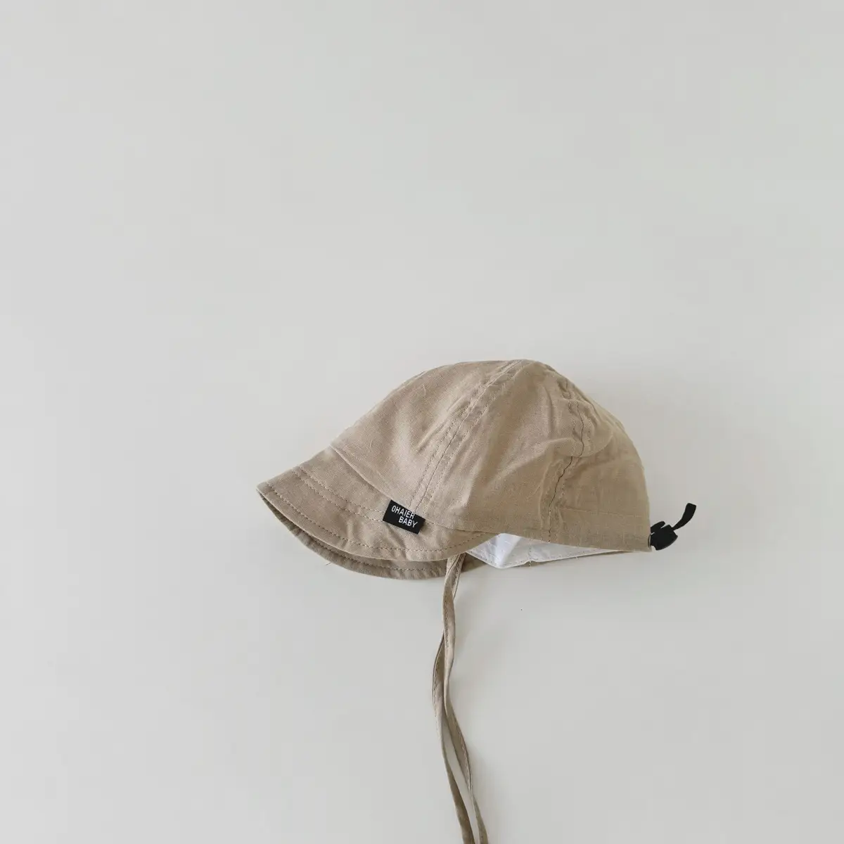 Adjustable Sun Hat for Kids Beige 2025 Spring Autumn - Image 2