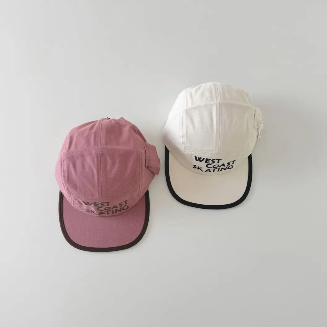 Black West Side Running Cap for Kids Spring Autumn 2025 - Image 5