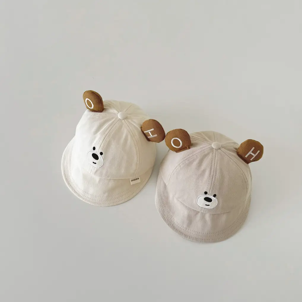 Cute Bear Hat for Baby Women Spring Autumn Cap - Image 6