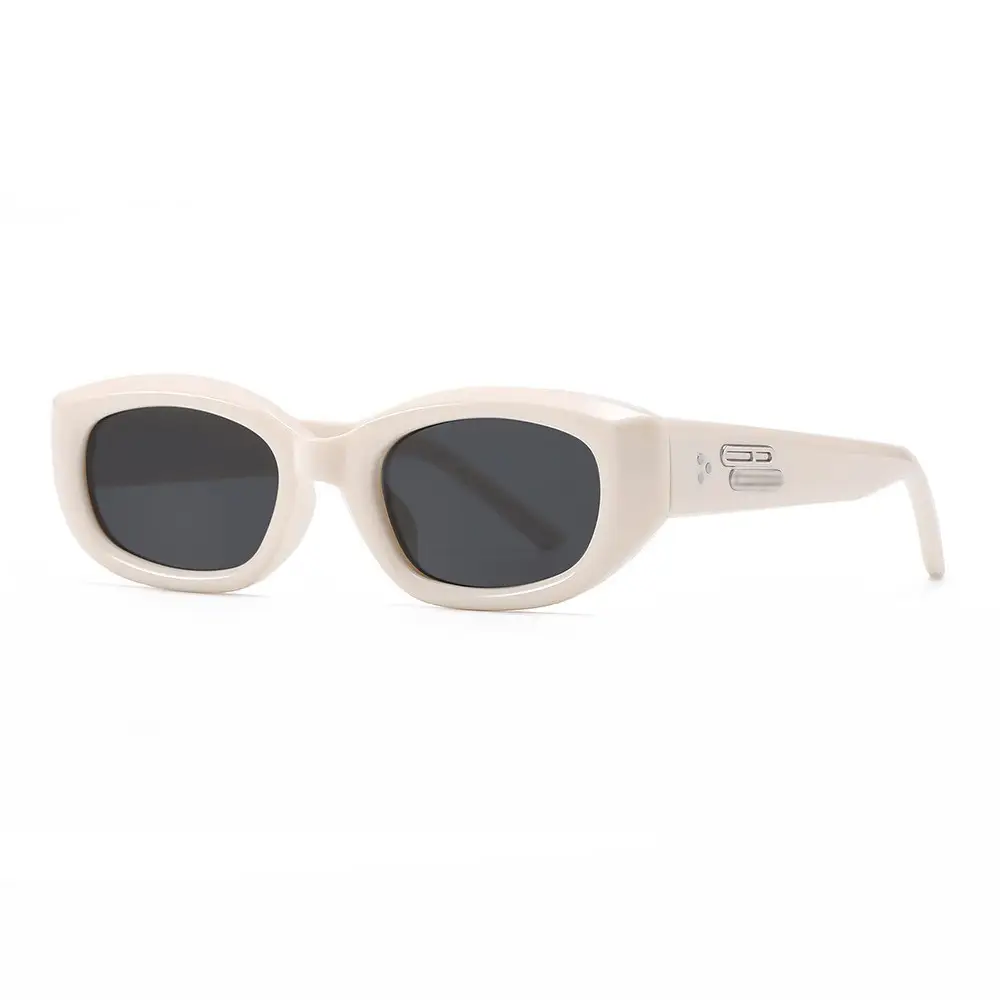 Men Retro Flat Frame Sunglasses Polarized 90s Style