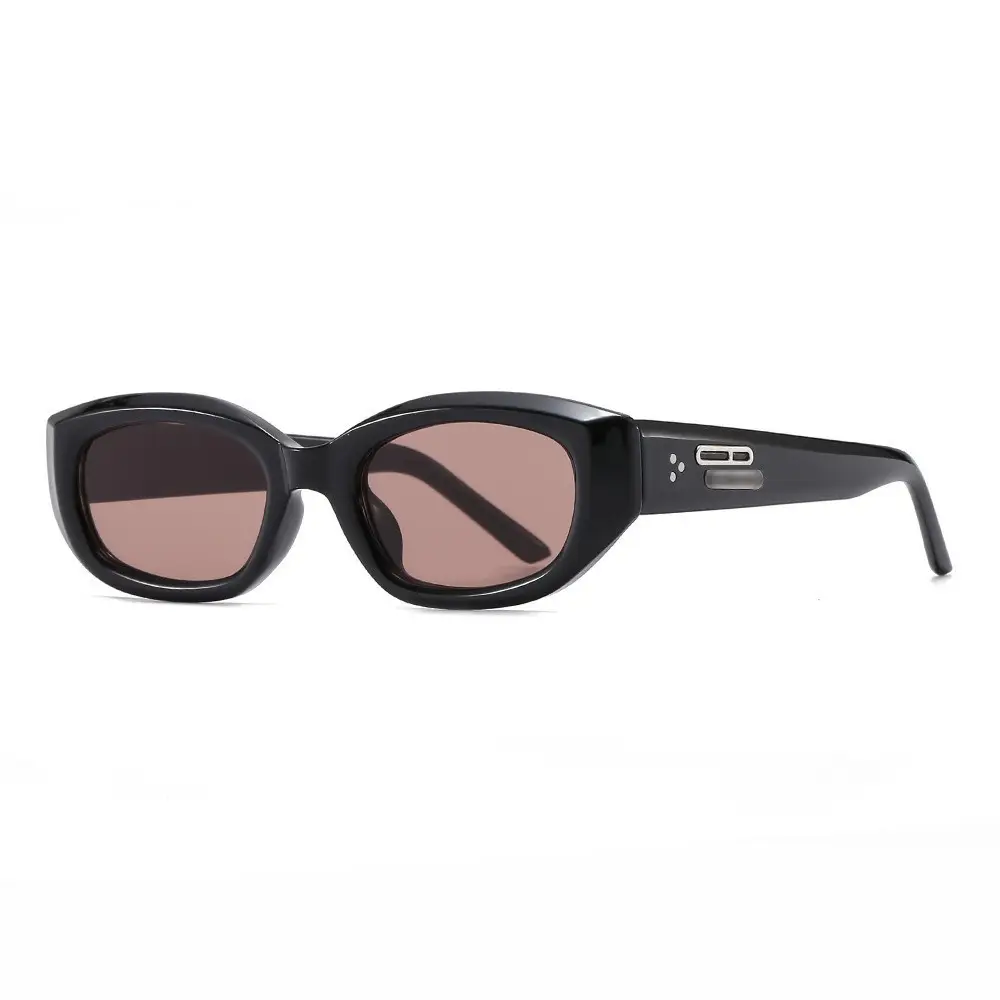 Men Retro Flat Frame Sunglasses Polarized 90s Style