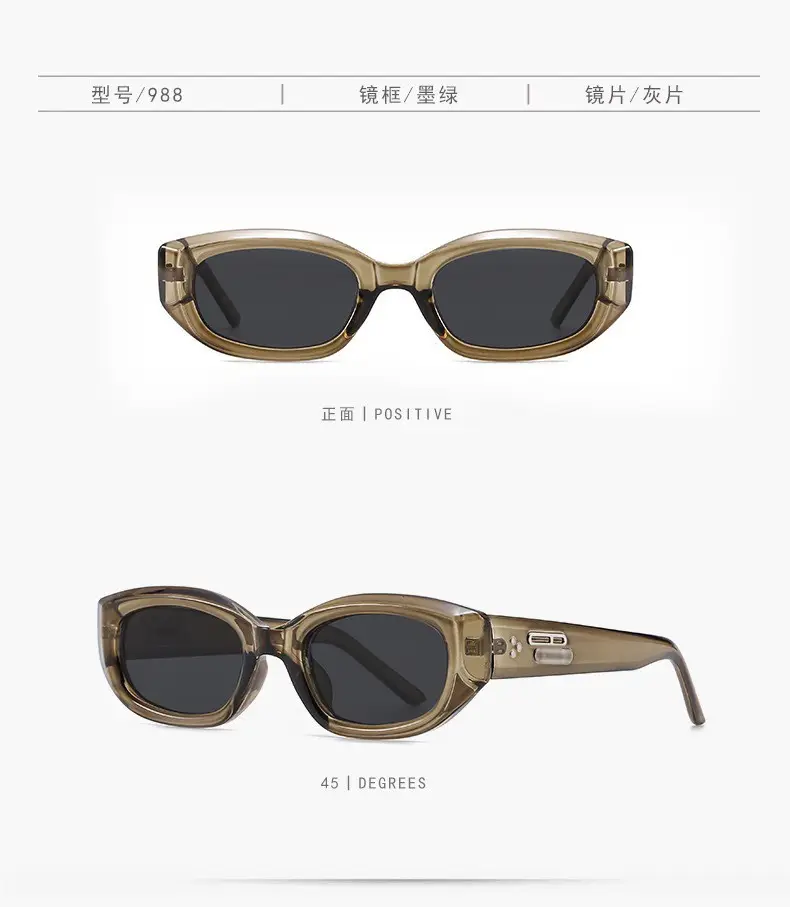 Men Retro Flat Frame Sunglasses Polarized 90s Style — feature 5