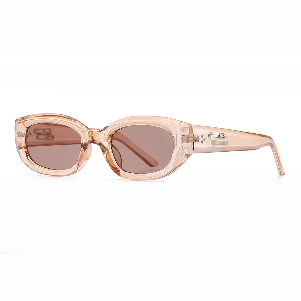 Men Retro Flat Frame Sunglasses Polarized 90s Style
