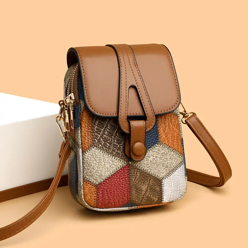 Women's Multi-compartment Zipper Crossbody Bag