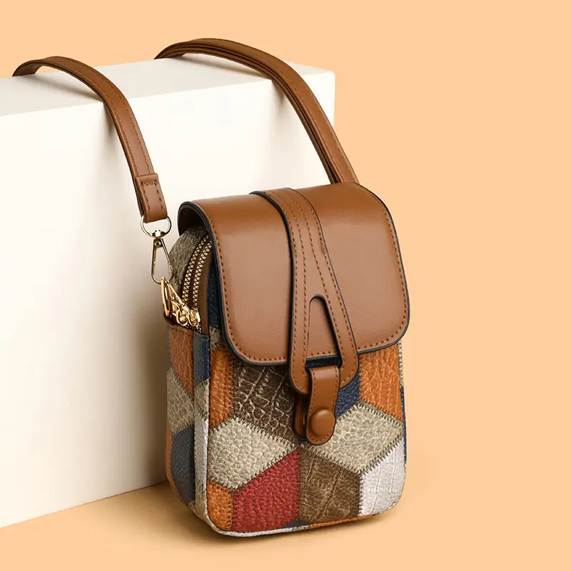 Women's Multi-compartment Zipper Crossbody Bag