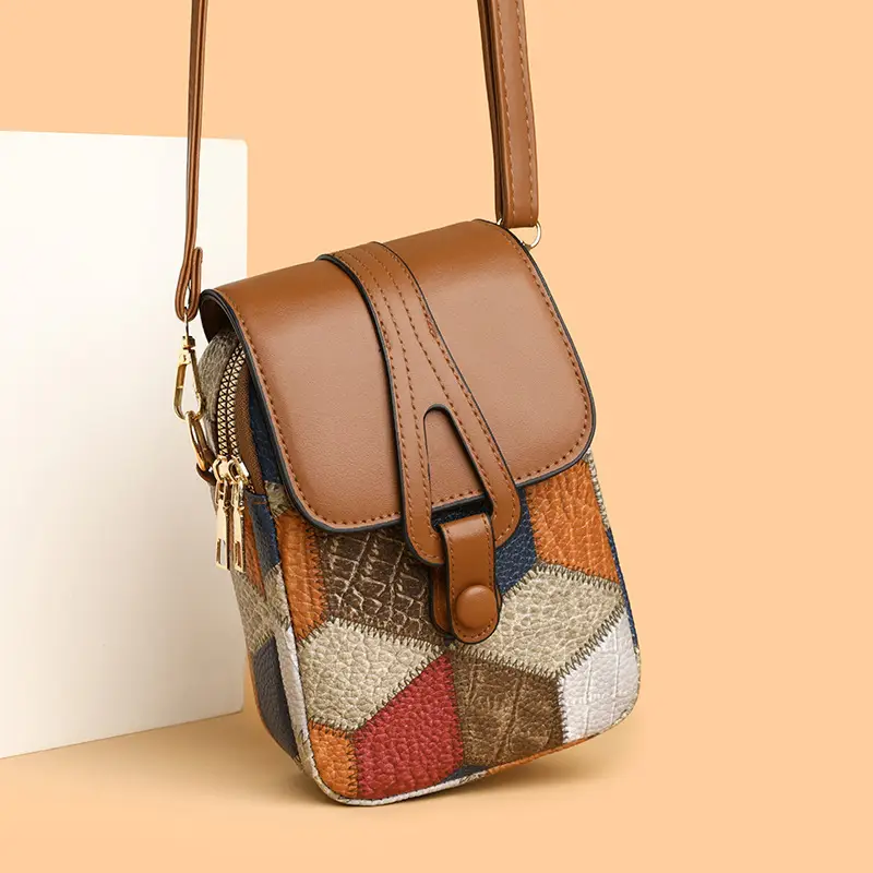 Women's Multi-compartment Zipper Crossbody Bag