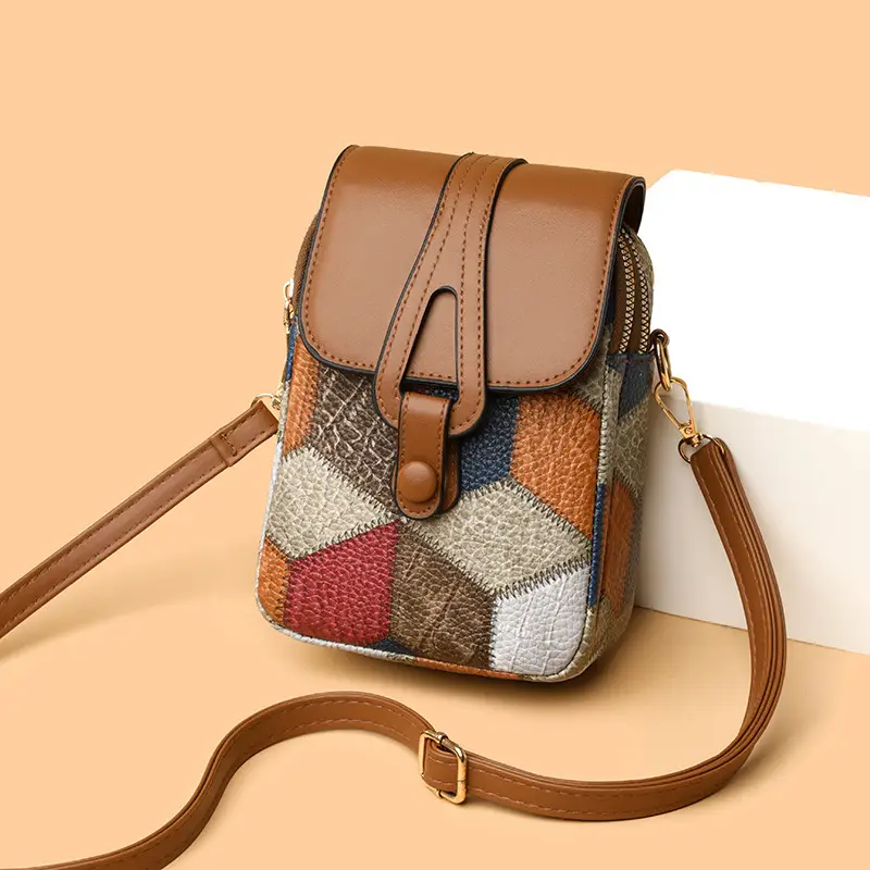 Women's Multi-compartment Zipper Crossbody Bag