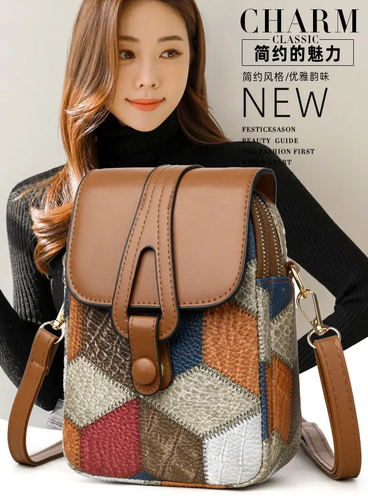 Women's Multi-compartment Zipper Crossbody Bag — feature 1