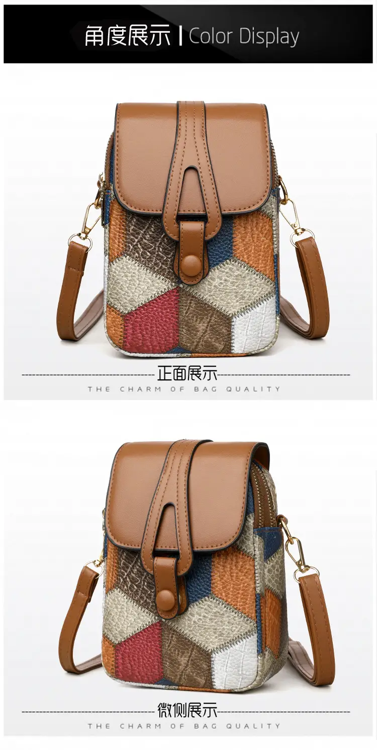 Women's Multi-compartment Zipper Crossbody Bag — feature 14