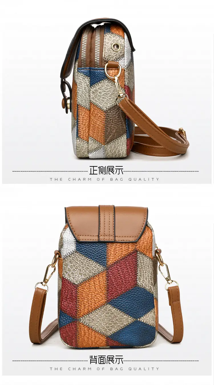 Women's Multi-compartment Zipper Crossbody Bag — feature 15