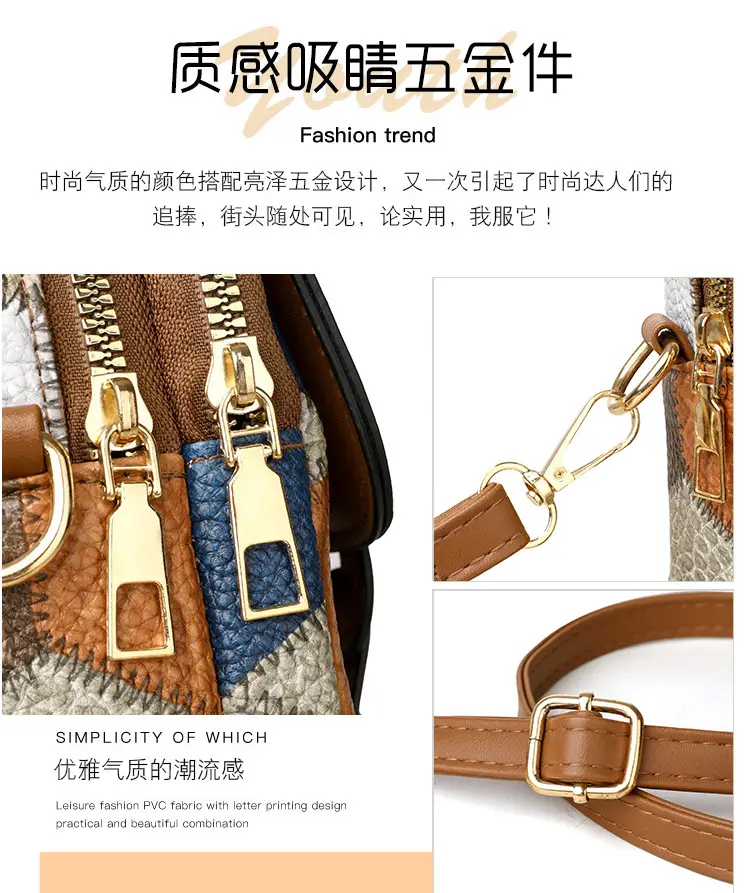 Women's Multi-compartment Zipper Crossbody Bag — feature 3