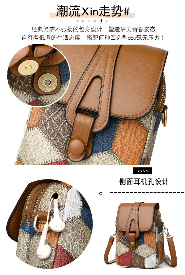 Women's Multi-compartment Zipper Crossbody Bag — feature 5