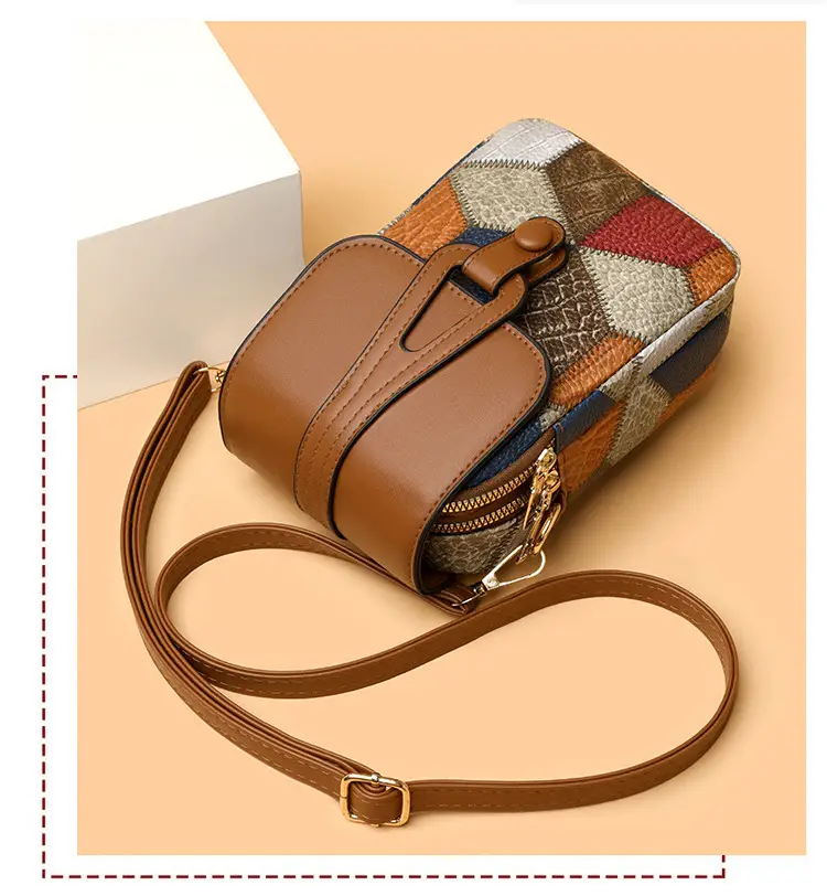 Women's Multi-compartment Zipper Crossbody Bag — feature 7