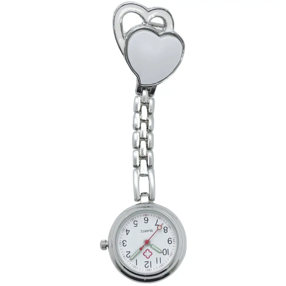 Double Heart Nurse Watch for Women Medical Clip-On Watch - Image 11