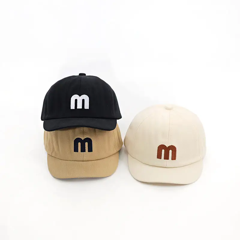 Baby Cap Cream with Red Logo Spring Autumn