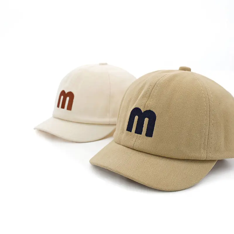 Baby Cap Cream with Red Logo Spring Autumn