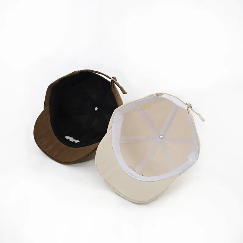 Baby Cap Cream with Red Logo Spring Autumn
