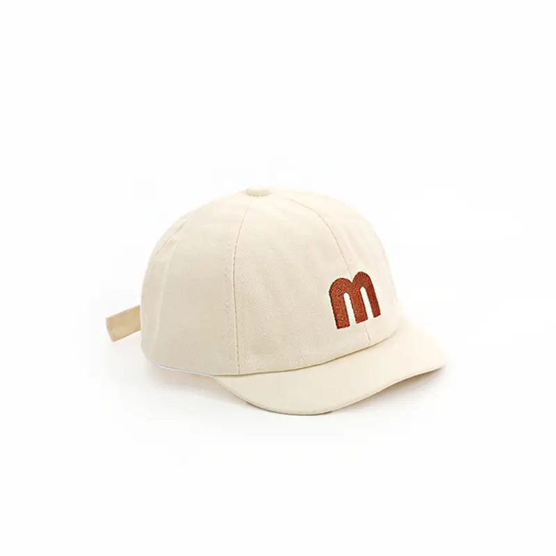 Baby Cap Cream with Red Logo Spring Autumn